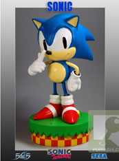 Classic sonic statue stock art