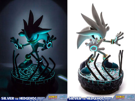 Silver the Hedgehog statue exclusive