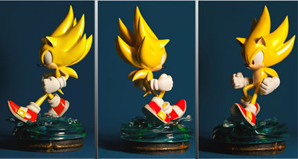 Super Sonic Statue turnaround