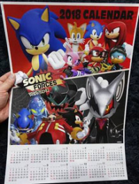 Sonic Forces Calendar
